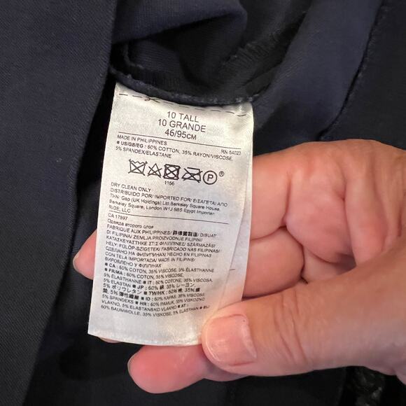 Banana Republic Navy Pencil Straight Skirt - SIZE 10 Tall - Picture 9 of 9